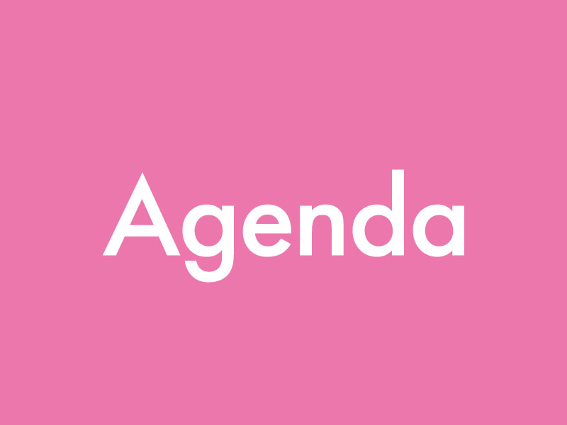 AGENDA(Subject Image)